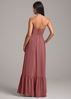 Azazie Kailee Bridesmaid Dresses Amethyst A-Line with Pockets Chiffon Dress image6