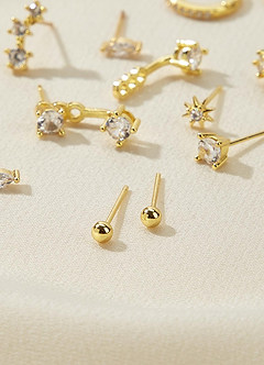 front Dainty Stud Earring Sets