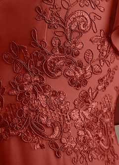 Azazie Frieda Abiti per la Madre della Sposa Abito A-Line in Chiffon Applicazioni Terracotta image6