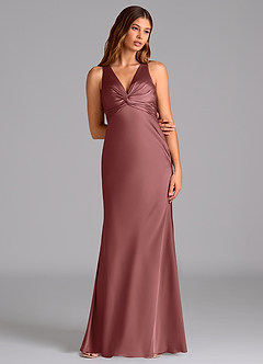 Azazie Hati Brudtärnklänningar Klä av Sjöjungfru i Stretch Satin Ametist image3