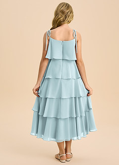 Azazie Shortcake Junior Mist A-Line Bow Chiffon Dress image2