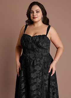Sylvie Midi Klänning Svart image12