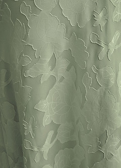 Azazie Emerson Brudepigekjoler Havfrue Off-Shoulder Blomsterudbrændthed Gulv-længde Kjole image3