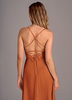 Azazie Mei Brautjungfernkleider A-Linie Chiffon Kleid Kanel image2