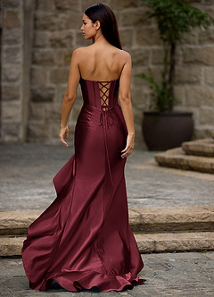 Siren Wein Meerjungfrau-Ballkleid image2