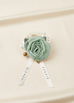 front Matching Color Matte Satin Wrist Corsage