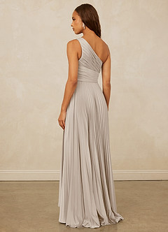 Christian Siriano Bridal for Azazie 1008 Bridesmaid Dresses Frost A-Line One Shoulder Stretch Satin Dress image2