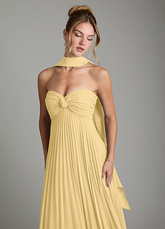Azazie Tempest Bridesmaid Dresses Butter Empire Corset Chiffon Convertible Dress image8