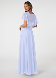 Azazie Jamie Brautjungfernkleider A-Linie Chiffon Kleid Lavendel image4