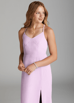 Azazie Becca Junior Robe Sirène en Mousseline de soie Frostiges Flieder image3