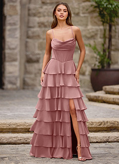 Rhythm Rose Clair Robe de bal trapèze à volants image7