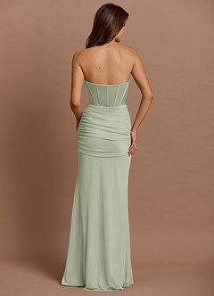 Vestido Salvia Polvoriento Largo Kalliope  image2
