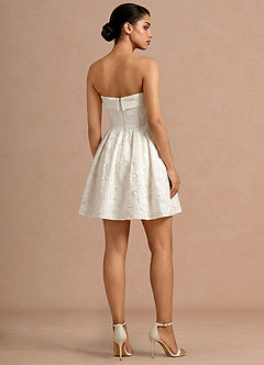 Quessia French White Mini Dress image5