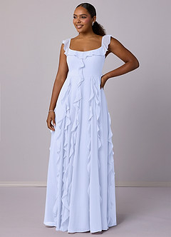 Barbie ♥ Azazie Bridesmaid Dresses Lavender A-Line with Pockets Chiffon Dress image9