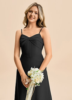 Azazie Jordyn Junior Linia A Dekolt w kształcie serca Szyfon Długość podłogi Młodsza druhna Sukienka image7