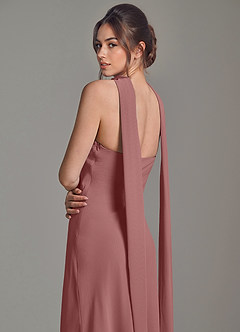 Azazie Ilana Bridesmaid Dresses Desert Rose A-Line Strapless Chiffon Dress image6