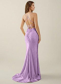 Sylvan Wisteria V-neck Hot Rhinestones Corset Prom Dress image2