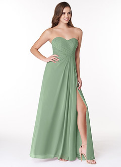 Azazie Arabella Allure At-home Try On Dresses Desert Rose A-Line Sweetheart Neckline Chiffon Convertible Dress image5