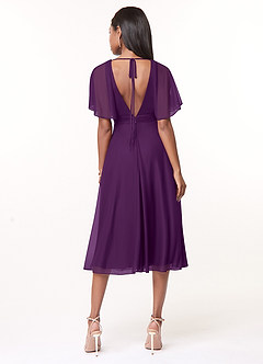 Azazie Tinsley Robes de demoiselle d'honneur Robe Trapèze en Maille Plissée Grain De Raisin image2