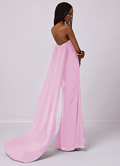 Barbie ♥ Azazie Bridesmaid Dresses Mermaid Strapless Chiffon Court Train Dress image7