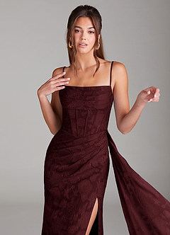 Denisa Wine Maxi Dress image6