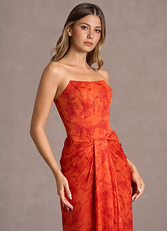Capucine Tangerine Maxi Dress image6