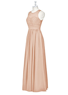 Azazie Nina Bridesmaid Dresses English Rose A-Line Pleated Chiffon Dress image11