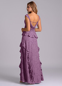 Azazie Sloane Bridesmaid Dresses Wisteria A-Line Sweetheart Neckline Floral Burnout Dress image2