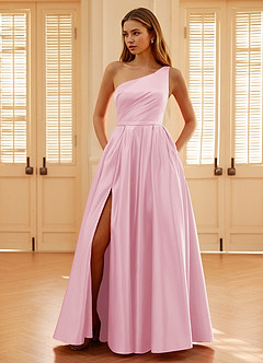 Millie Rosa Abito da ballo in raso a trapezio image8