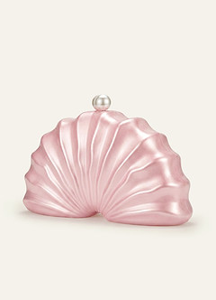front Pearl Shell Acrylic Clutch Bag