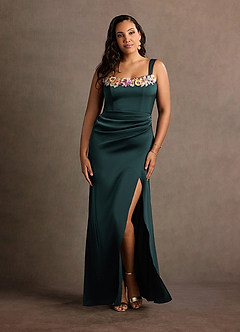 Robe Longue Vert Forêt Vivianna image5