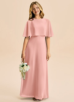 Azazie Maris Junior Abito A-Line in Chiffon Rosetta image5