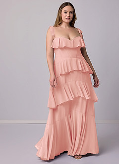 Barbie ♥ Azazie Bridesmaid Dresses Rosette A-Line Sweetheart Neckline Chiffon Dress image9