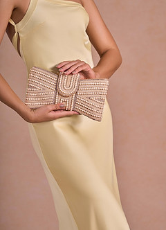 front Beaded Bowtie Clutch