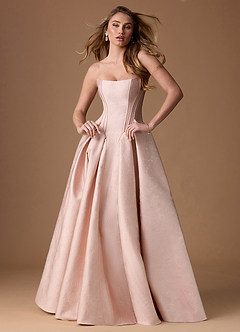 Symone Oyster Pink Gown image1