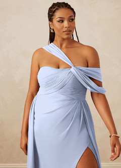 Christian Siriano Bridal for Azazie 1014 Brautjungfernkleider A-Linie Schulterfrei Chiffon Kleid Eis image15