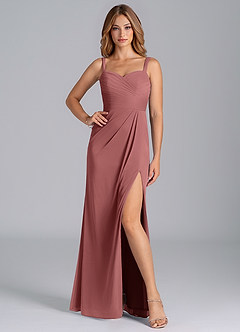 Azazie Micky Brudtärnklänningar Klänning av A-Linje i Maska Plisserad Ametist image3