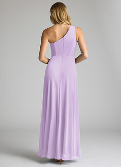 Azazie Brooke Jurken voor bruidsmeisjes Jurk van Mesh met A-Lijn One-Shoulder Lila image5