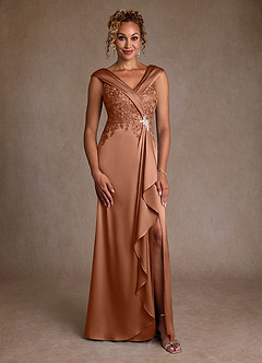 Azazie Santa Monica vestidos de madre de la novia Vestido de Bronceador de Encaje de Corte en A image3