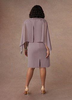 Azazie Maryam Final Sale Dusk Sheath Lace Chiffon Dress image9