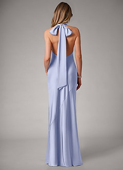 Azazie Velli Brautjungfernkleider Meerjungfrau-Linie Stretch-Satin Kleid Eis image5