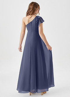 Azazie Arabella Junior Stormy A-Line Ruched Chiffon Dress image2