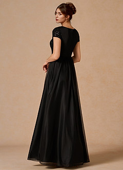 Colleen Negro Vestido largo image5