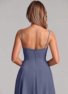 Azazie Elle Bridesmaid Dresses Stormy A-Line Pleated Chiffon Dress image2