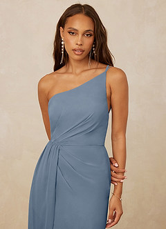 Christian Siriano Bridal for Azazie 1003 Bridesmaid Dresses Twilight Sheath One Shoulder Chiffon Dress image4