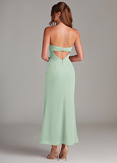 Azazie Leonis Bridesmaid Dresses Agave Mermaid Strapless Chiffon Convertible Dress image5
