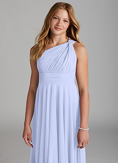 Azazie Charlize Junior Abito A-Line in Maglia Lavanda image6