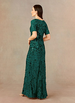 Upstudio Monte Venta Final Vestido de Pino de Lentejuelas de Sirena con Lentejuelas con escote en V image4