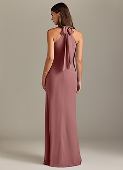 Azazie Doretta Bridesmaid Dresses Desert Rose Mermaid Pleated Chiffon Dress image8
