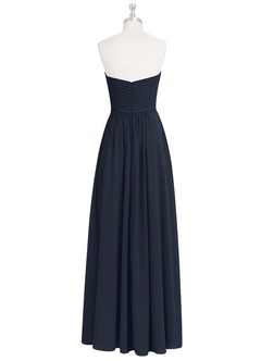 Azazie Yazmin Bridesmaid Dresses Dark Navy A-Line Sweetheart Neckline Chiffon Convertible Dress image9